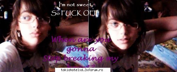 scuzatzi :zzz: 

am avut trb pe alte etc
scoala o_o'

in fn
va bag poza:zzz: zuz..the fucking bitch